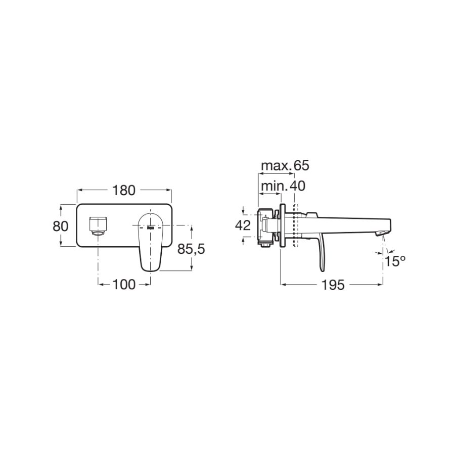 Roca Monodin N Basin Mixer Tap Chrome