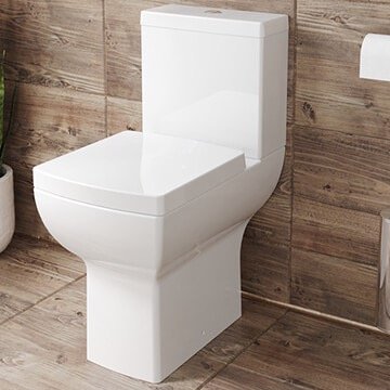 Duravit Happy D.2 Close Coupled Toilet With Side Outlet Cistern And Soft Close Seat - White