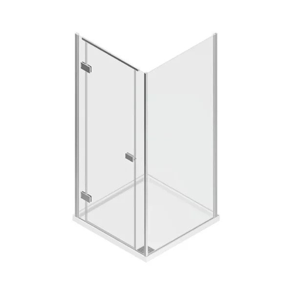 Matki Illusion Corner Shower Enclosure with Integrated Shower Tray And Soft Return Handle - 900mm x 800mm - RH - Image 4