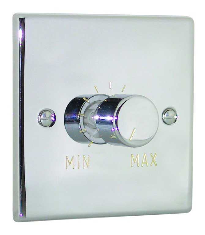 Vogue Accessory 12 Voltage Regulate 1 Gang 75W-400W - Chrome