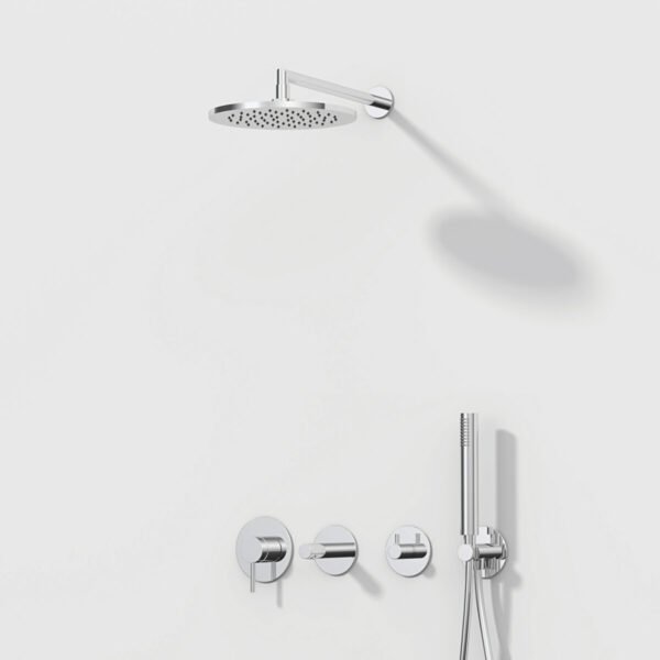 VitrA Origin 1 Way Built-In Concealed Shower Mixer Valve - Exposed Part - Chrome - Image 3