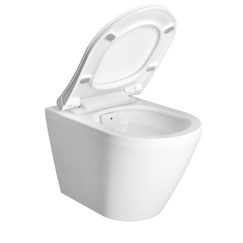 Vitra Aquacare Integra Rimless Wall Hung Bidet Toilet with seat - White - Image 2