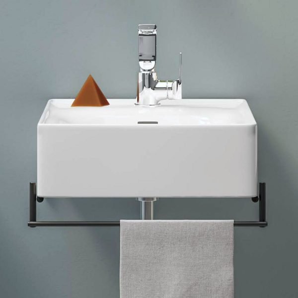 Vitra Equal Vanity Unit With Basin And Towel Holder - White