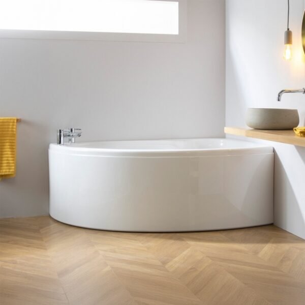 Carron Dove Offset Corner Bath Carronite 1550mm x 950mm Left Handed