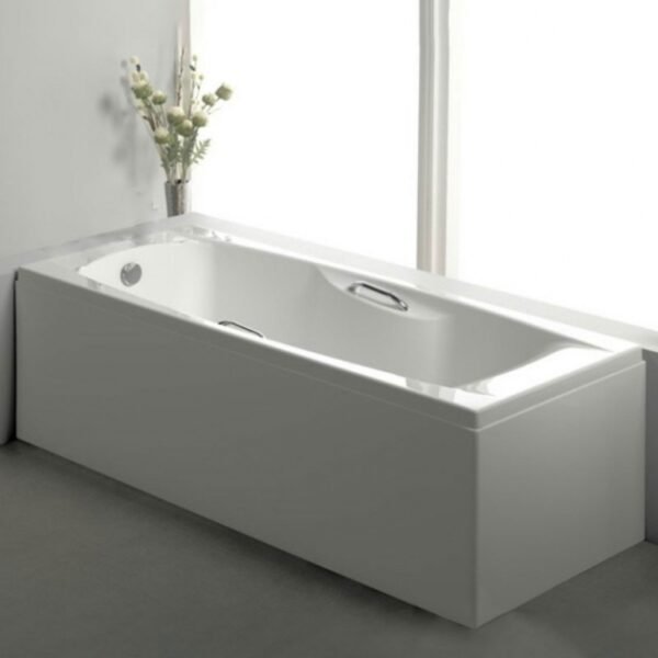 Carron Imperial Rectangular Bath Carronite with Twin Grips 1800mm x 750mm- Carronite