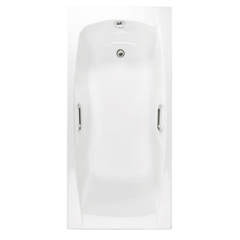 Carron Imperial Rectangular Carronite Bath with Twin Grips 1400mm x 700mm