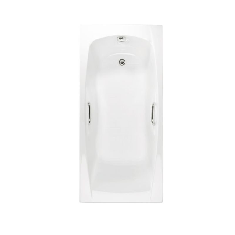 Carron Imperial Rectangular Bath Carronite with Twin Grips 1800mm x 750mm- Carronite