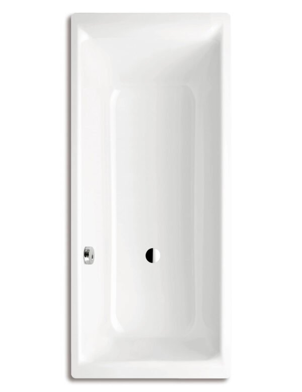Kaldewei Puro Single Ended Bath With Left Side Overflow - 1700mm X 700mm 2 Tap Hole Not Full Anti Slip - 255820240001