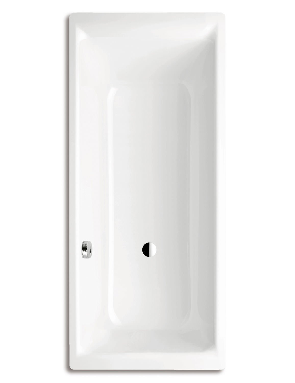 Kaldewei Puro Star Single Ended Bath With Left Side Overflow - 1700mm X 700mm 0 Tap Hole Not Full Anti Slip - 255923000001