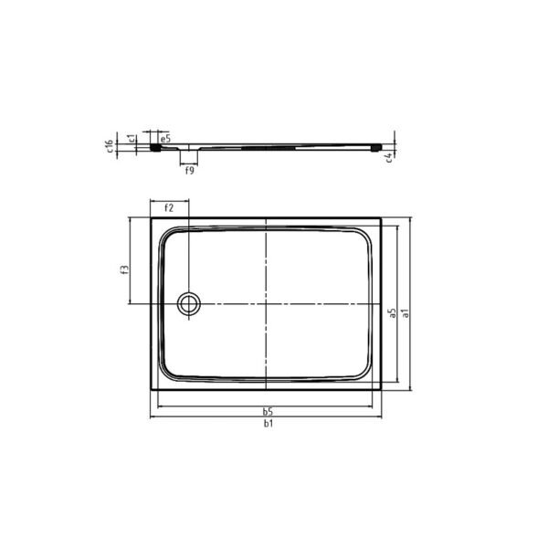 Kaldewei Cayonoplan Rectangular Shower Tray - 1000mm X 800mm - White Perl - Antislip - 361630000001 - Image 3
