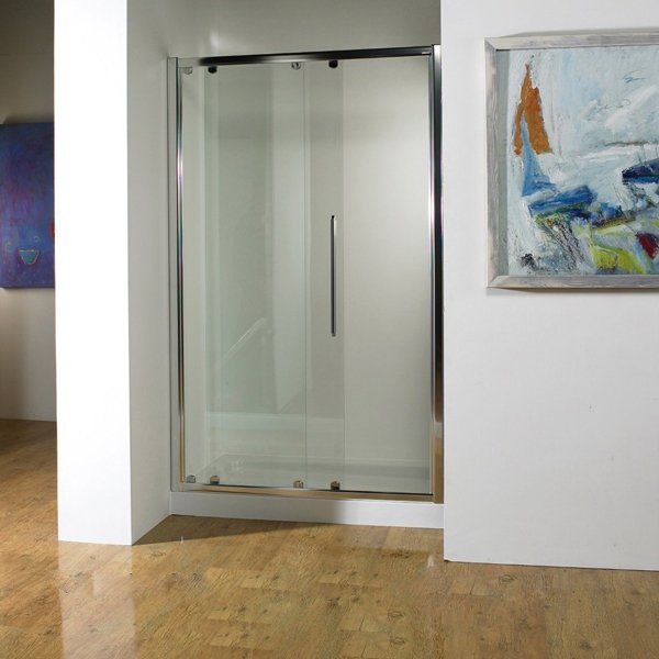 Kudos Original Sliding Shower Door 1000mm 6mm Thick Silver