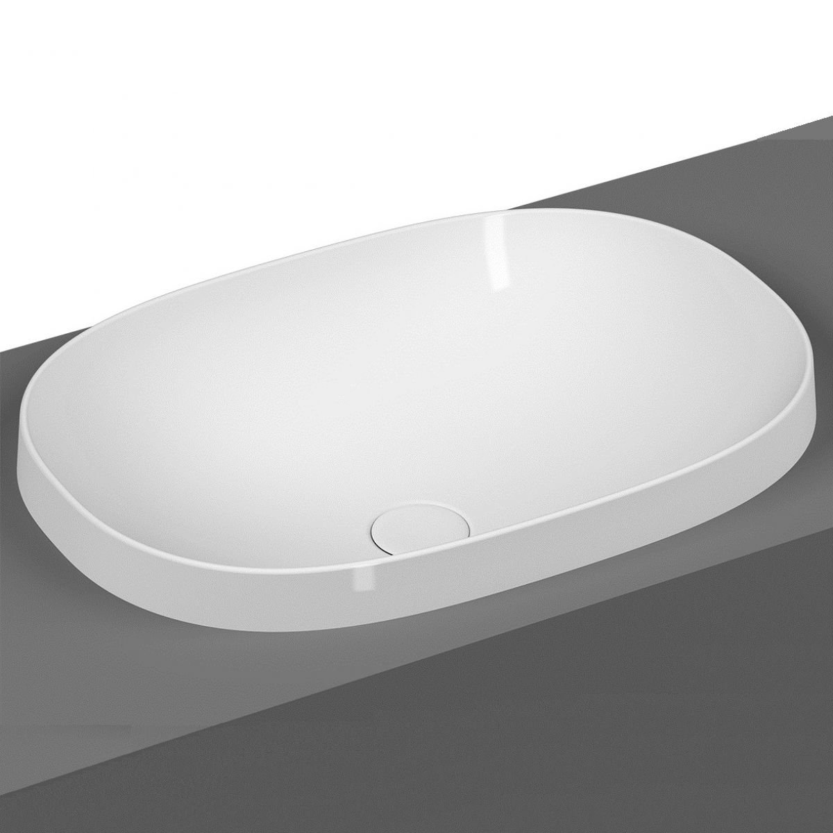 Vitra Frame Ceramic Basin waste cover- Black