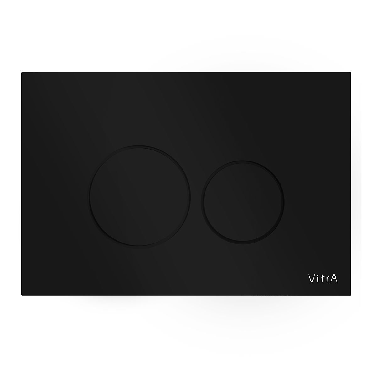 Vitra Origin Rectangular Dual Flush Plate - Black