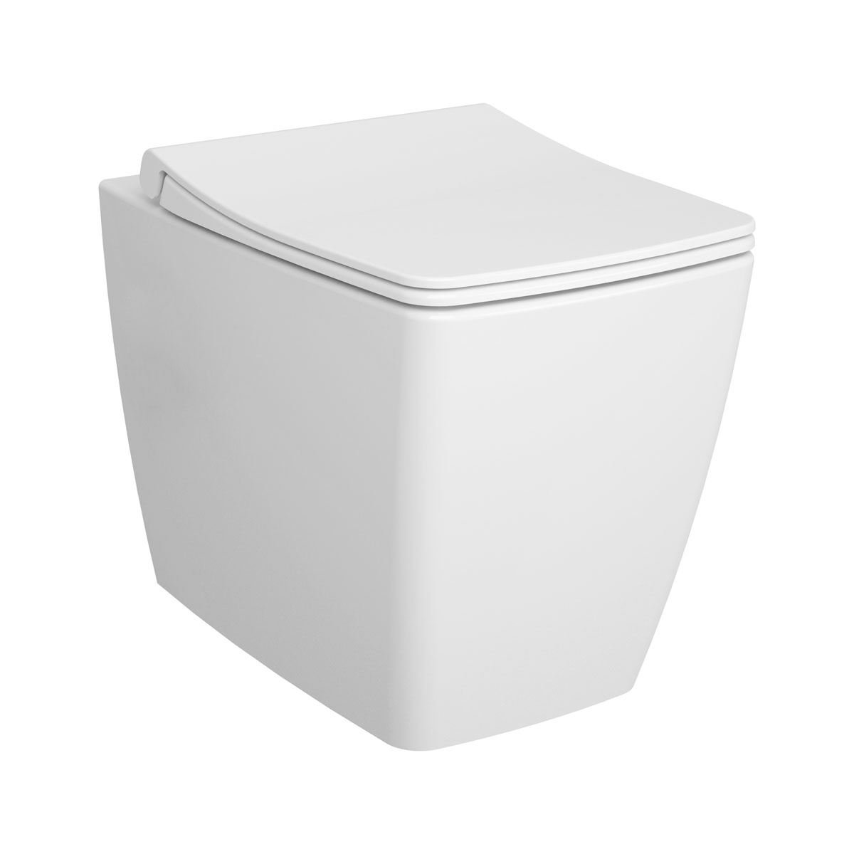 VitrA M-Line Rimless Back to Wall Toilet With Soft Close Seat - White