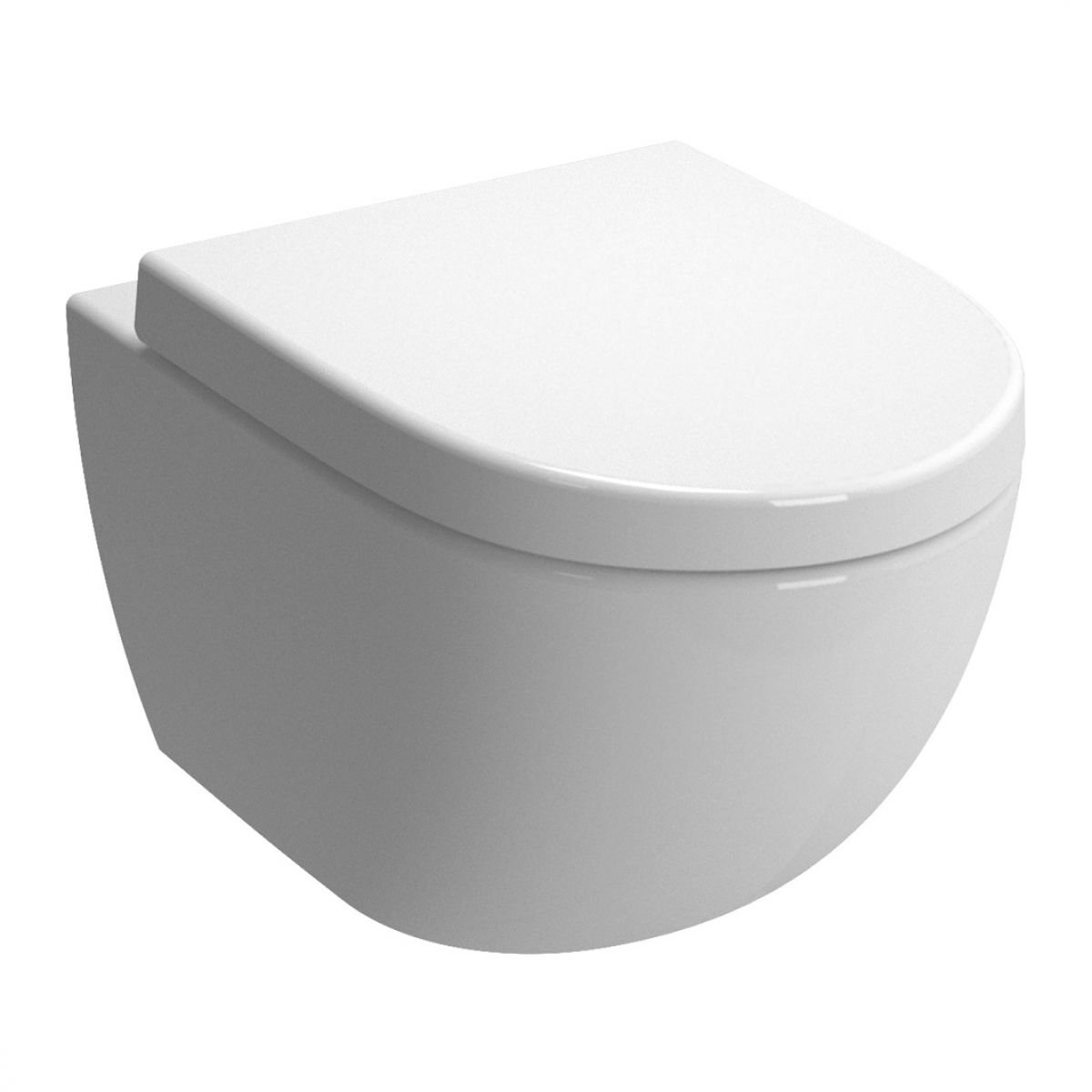 Vitra Sento Compact Rimless Wall Hung Toilet - White