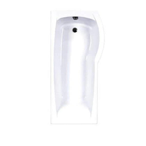 Carron Delta P Shape Single Ended Bath - 1700 x 800mm - Right Hand - white