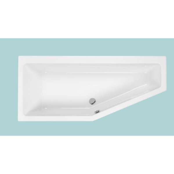 Carron Quantum Shower Bath - 1700mm x 750mm - Right Hand - white