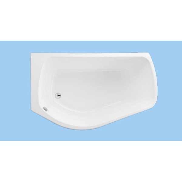 Carron Profile shower bath - 1500mm x 900mm - Left Hand - white