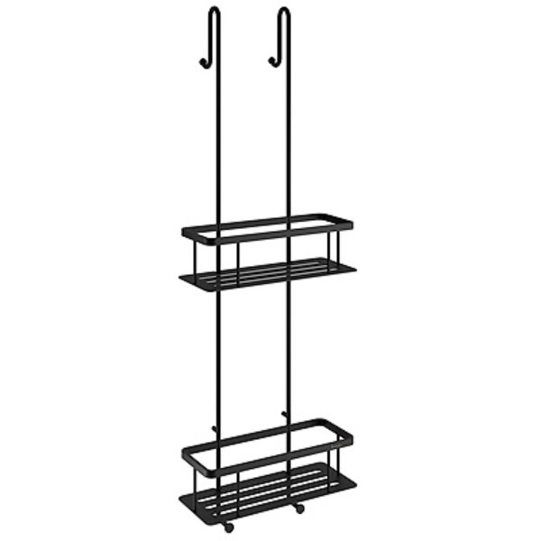 Smedbo Sideliner Double Soap Basket - 765mm High - Matt Black