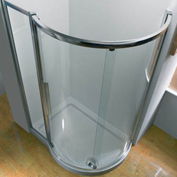 Kudos Original Offset Quadrant Shower Tray RH 1000mm x 810mm High Gloss