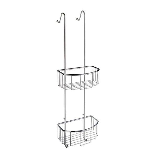 Smedbo Sideliner Basic Double Soap Basket  - 217mm Wide - Polished Chrome
