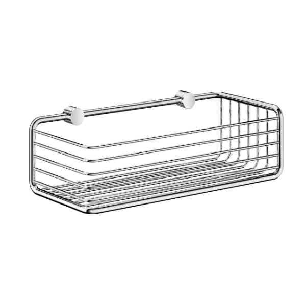 Smedbo Sideliner Single Soap Basket - 250mm Wide - Polished Chrome