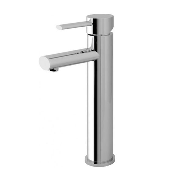 Eastbrook Cortauld High Rise Mono Basin Mixer Tap With Clicker Waste - Chrome