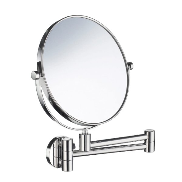 Smedbo Outline Magnifying Wall Mirror - 200mm Wide - Polished Chrome
