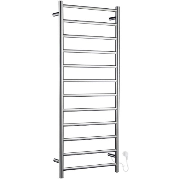 Smedbo Dry Tall Electric Towel Warmer - 1212mm x 500mm - Polished Stainless Steel