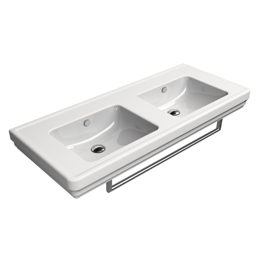Gsi Classic 1250 X 500mm Wall Hung Basin - 1 TH - White