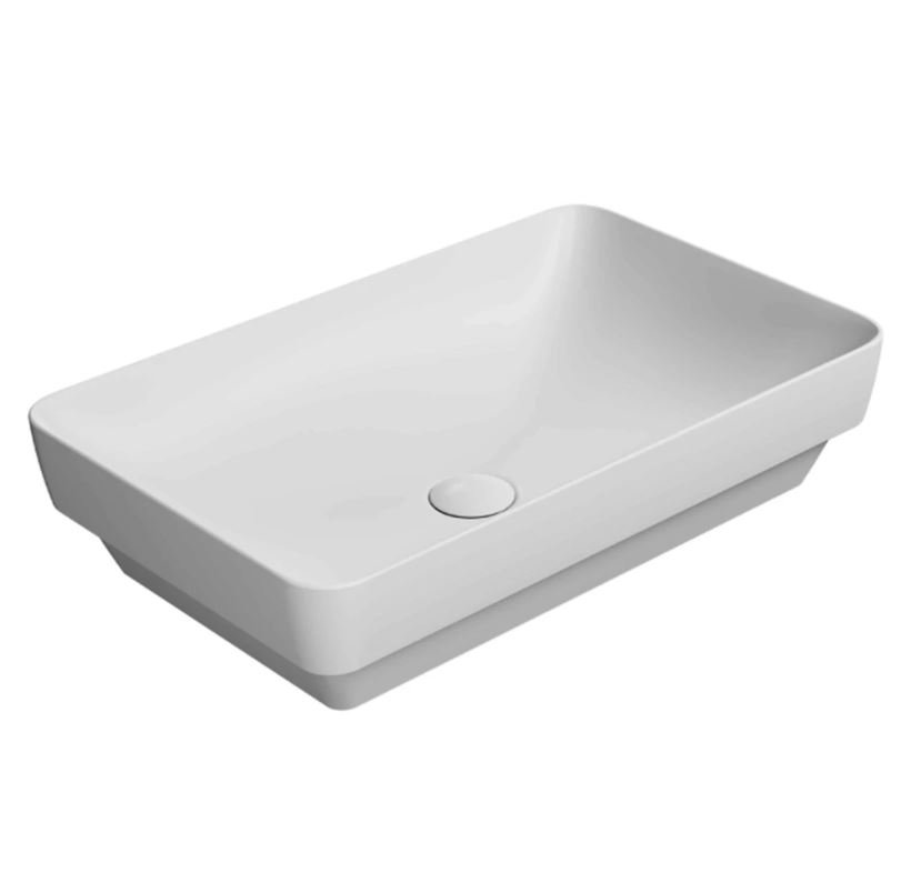 Gsi Pura 600mm X 380mm Countertop Basin - Matt White