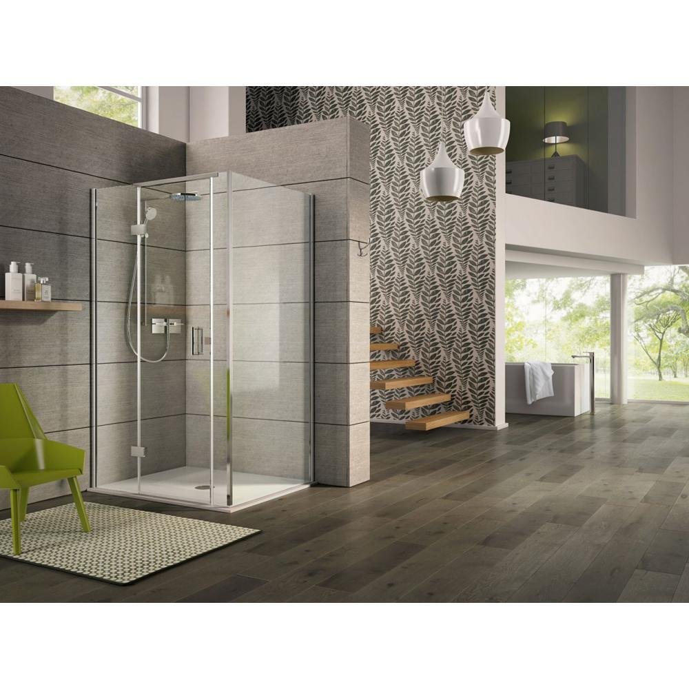 Matki Illusion Corner Door and Side Panel With Soft Return Handle- 1000mm x 800mm - RH