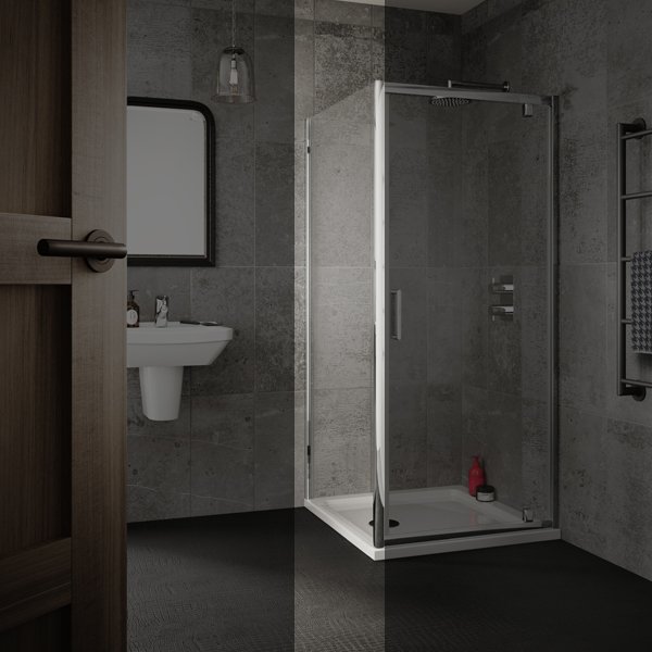 Sommer 6 Shower Door Side Panel - 900mm Wide - 6mm Glass