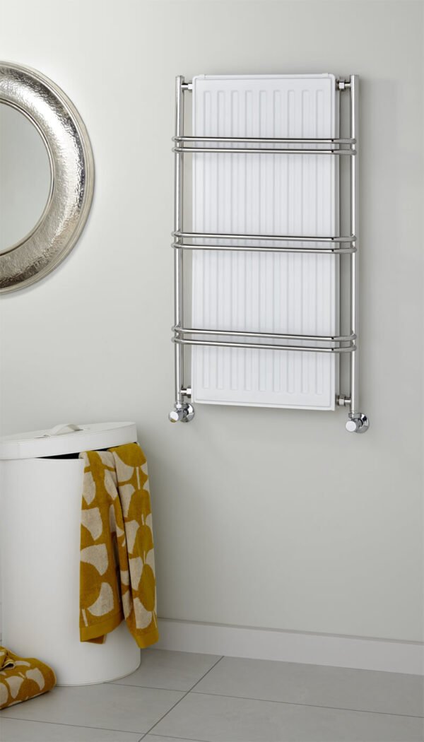 Vogue Nexus Iii - Towel Rail Central Heating Only - Chrome - 900mm X 525mm