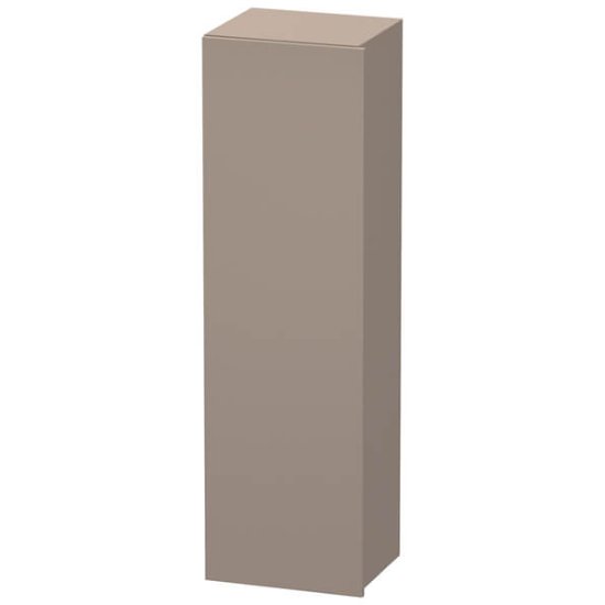Duravit Durastyle Single Door Tall Cabinet - Left Hand - 1400mm X 360mm - Basalt Matt