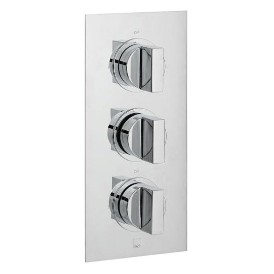 Vado Notion Two Outlet Trim For 128D/2 Thermostatic Shower Valve - chrome