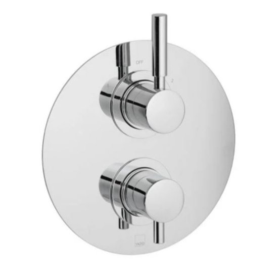 Vado Origins Two Outlet Trim For 148D/2 Thermostatic Shower Valve - chrome