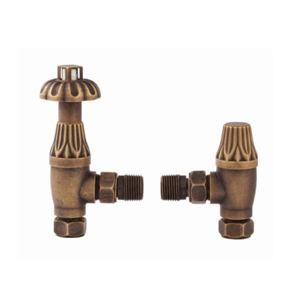 Redroom Traditonal Thermostatic Radiator Valve pack - Brass