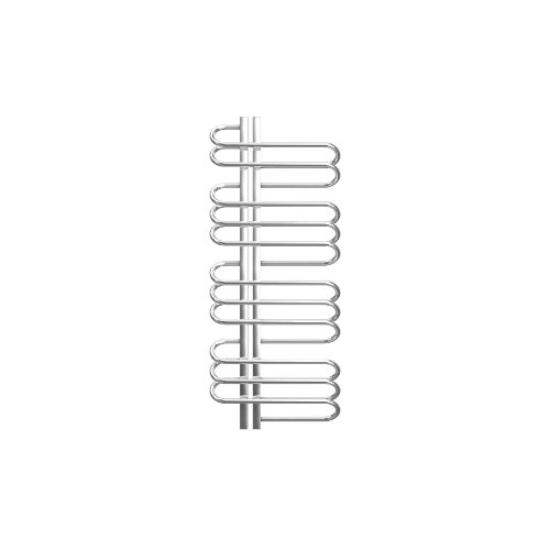 Zehnder Orbit Stainless Steel Heated Towel Rail - 1200mm x 500mm - Right Hand - Stainless Steel