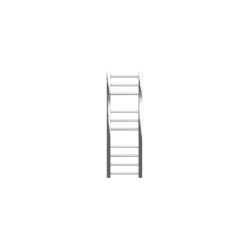 Zehnder Olga Stainless Steel Electric Towel Radiator - 900mm x 300mm - Stainless Steel