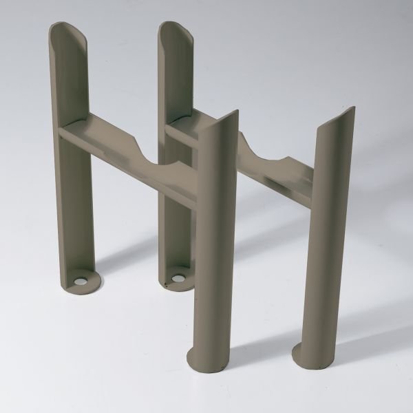 BSUK 2 Column Insertable Radiator Feet Pair - Raw Metal