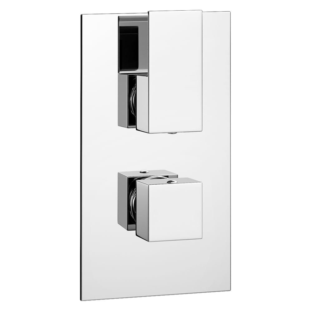BSUK Element 1 Outlet Thermostatic Concealed Shower Valve With Dual Lever Handle and Diverter - Chrome