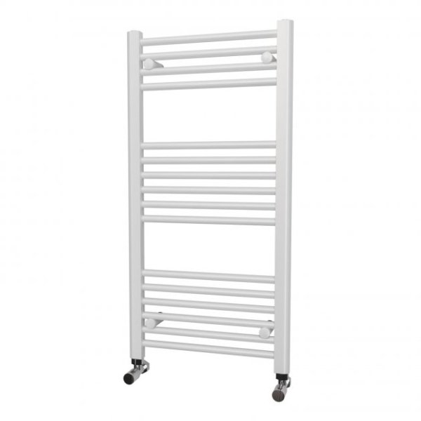 BSUK K-Rail Straight Heated Towel Rail - 1000mm x 500mm - White