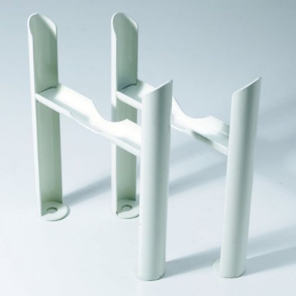 BSUK 3 column Insertable Radiator Feet pair - White