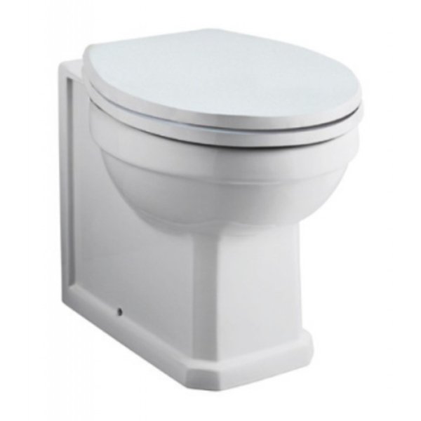BSUK Astley Back to Wall Toilet and Soft Close Seat - White