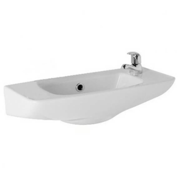 Bsuk G K Mm Wall Mounted Cloakroom Basin Tap Hole White