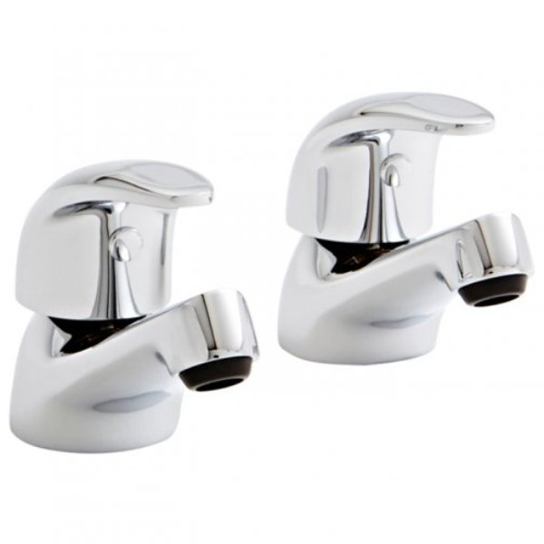 BSUK Koral Basin Pillar Taps - Chrome
