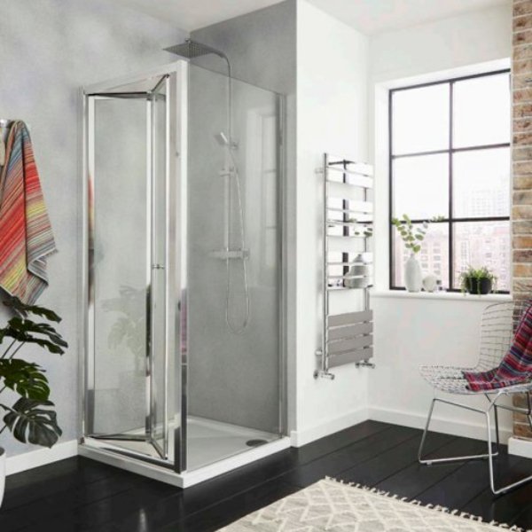 BSUK KV6 4mm Bi-Fold Shower Door - 900mm