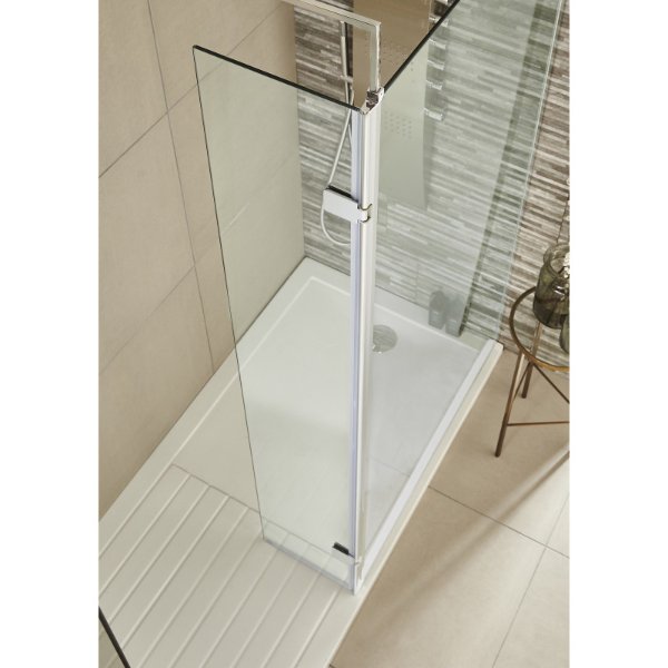 Bsuk Kv8 8mm Hinged Wet Room Return Panel Screen 300mm