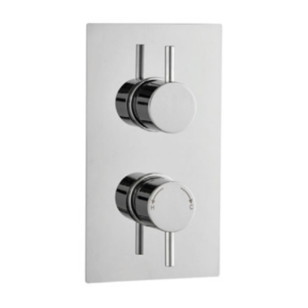 BSUK Plan 2 Outlet Thermostatic Concealed Shower Valve With Dual Lever ...